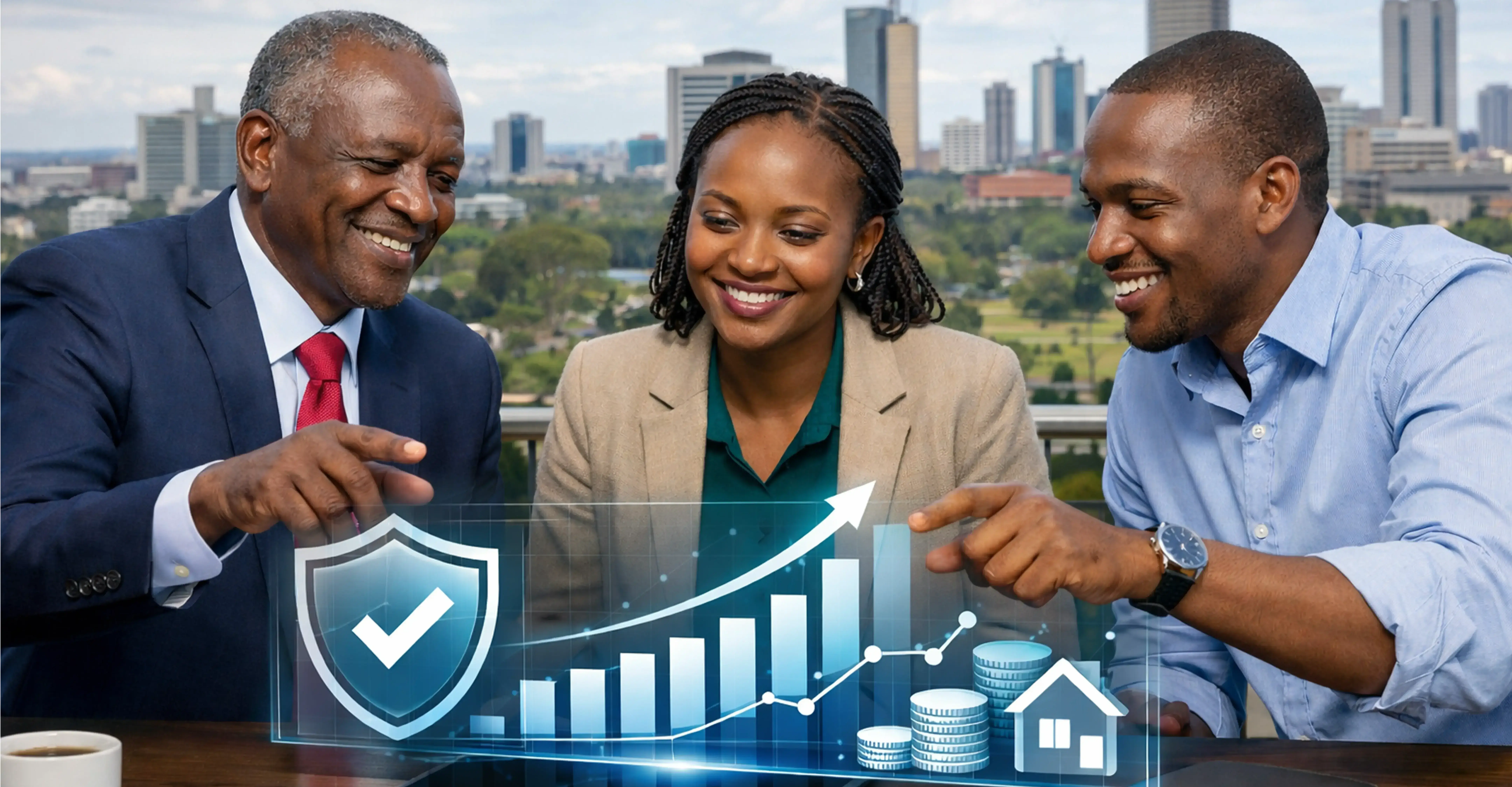 Co-opTrust professionals discussing wealth management